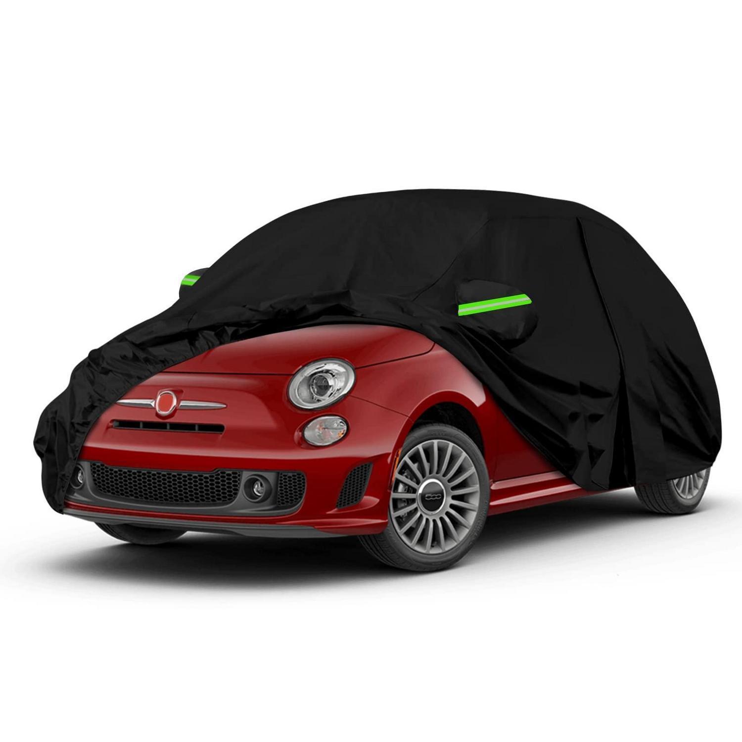 Autoabdeckung Wasserdicht Für Fiat 500/500c/500e/abarth 2007-2024 Mit Reißverschluss