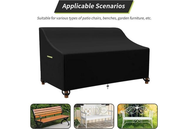 Gartenbank Abdeckung 3-sitzer 165cm Wasserdicht 600d Oxford Uv-beständig