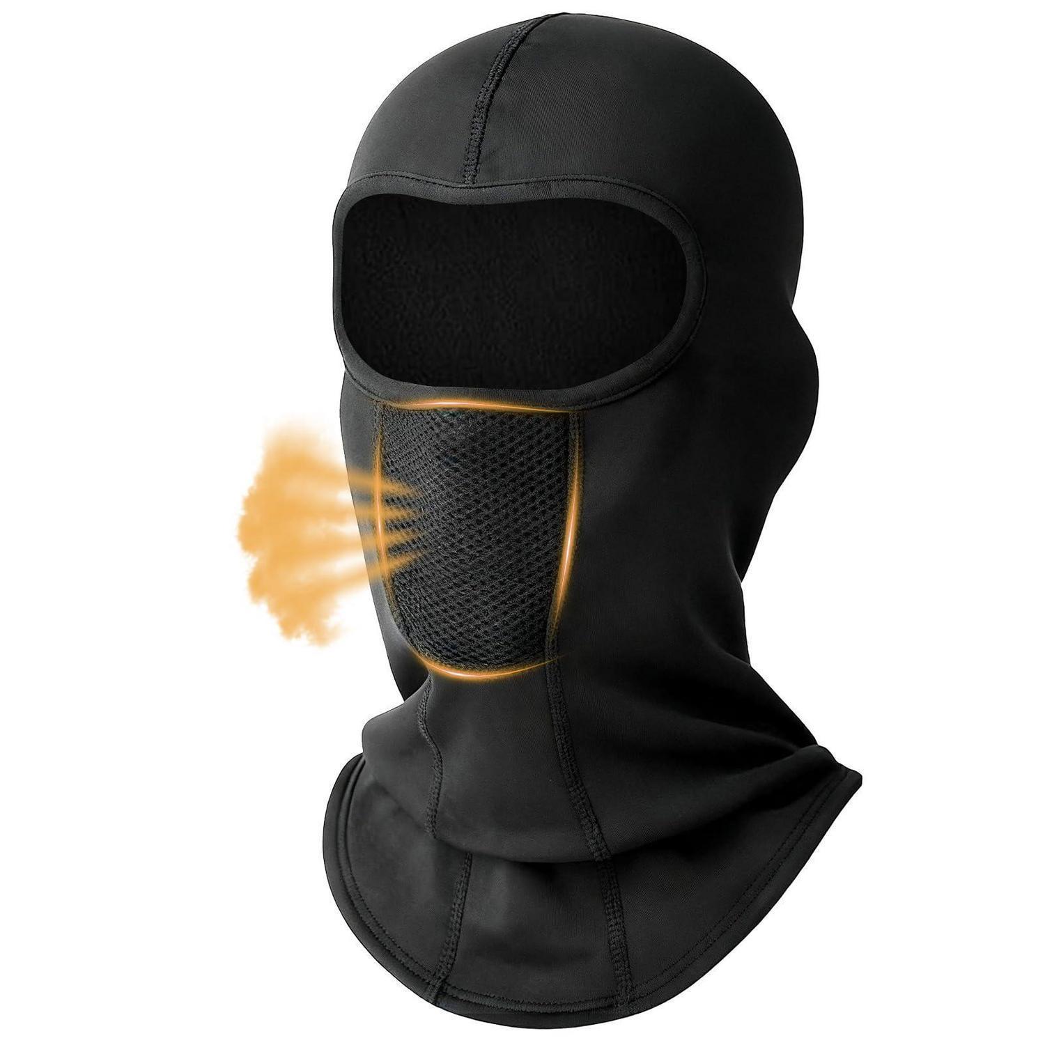 Winter Sturmhaube Atmungsaktiv Winddicht Warm Für Herren Damen Schwarz