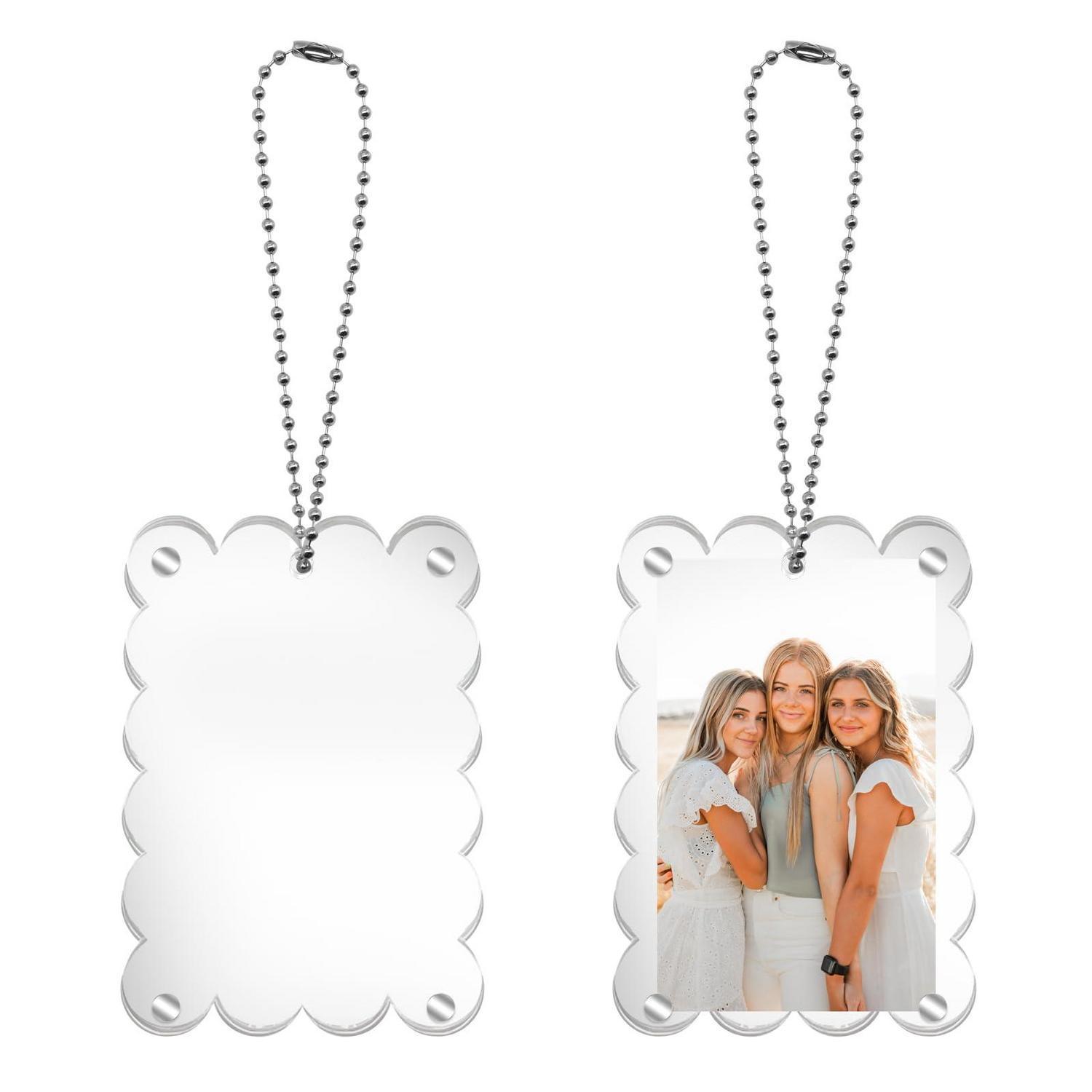 2er Set Auto Bilderrahmen Zum Aufhängen, Acryl Fotohalter Für Papa
