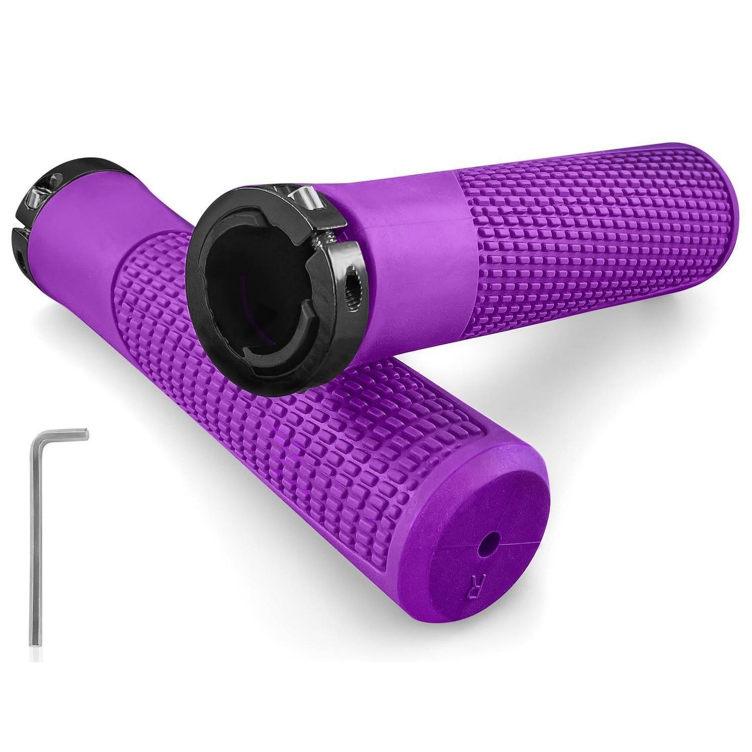 Fahrradgriffe Universal 22mm Lenkergriffe Ergonomisch Rutschfest Violett
