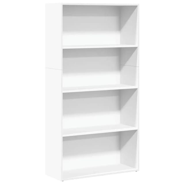 vidaXL Bücherregal Weiß 80x30x152 cm Holzwerkstoff 857940