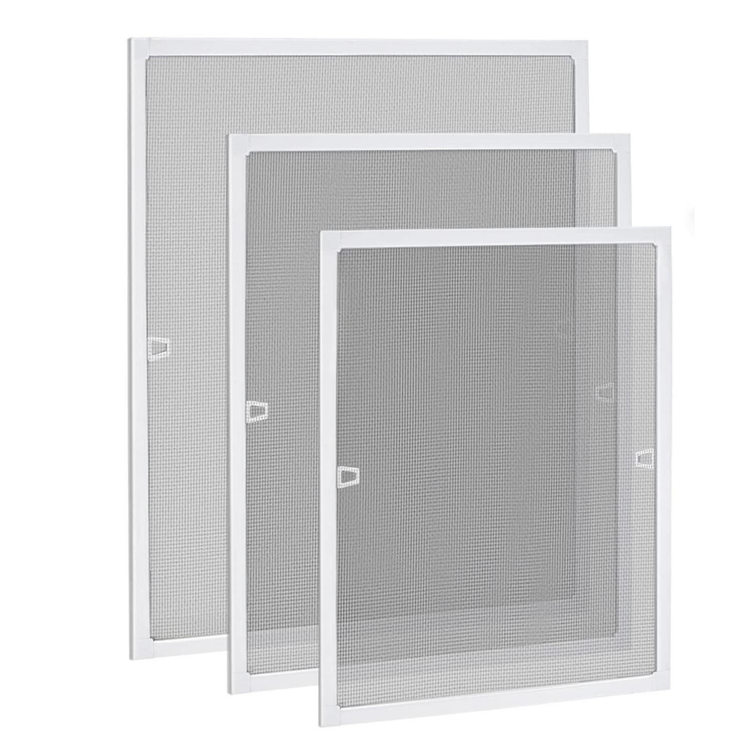 Fliegengitter Fenster 120x140cm Mit Aluminiumrahmen, Ohne Bohren, Zuschneidbar