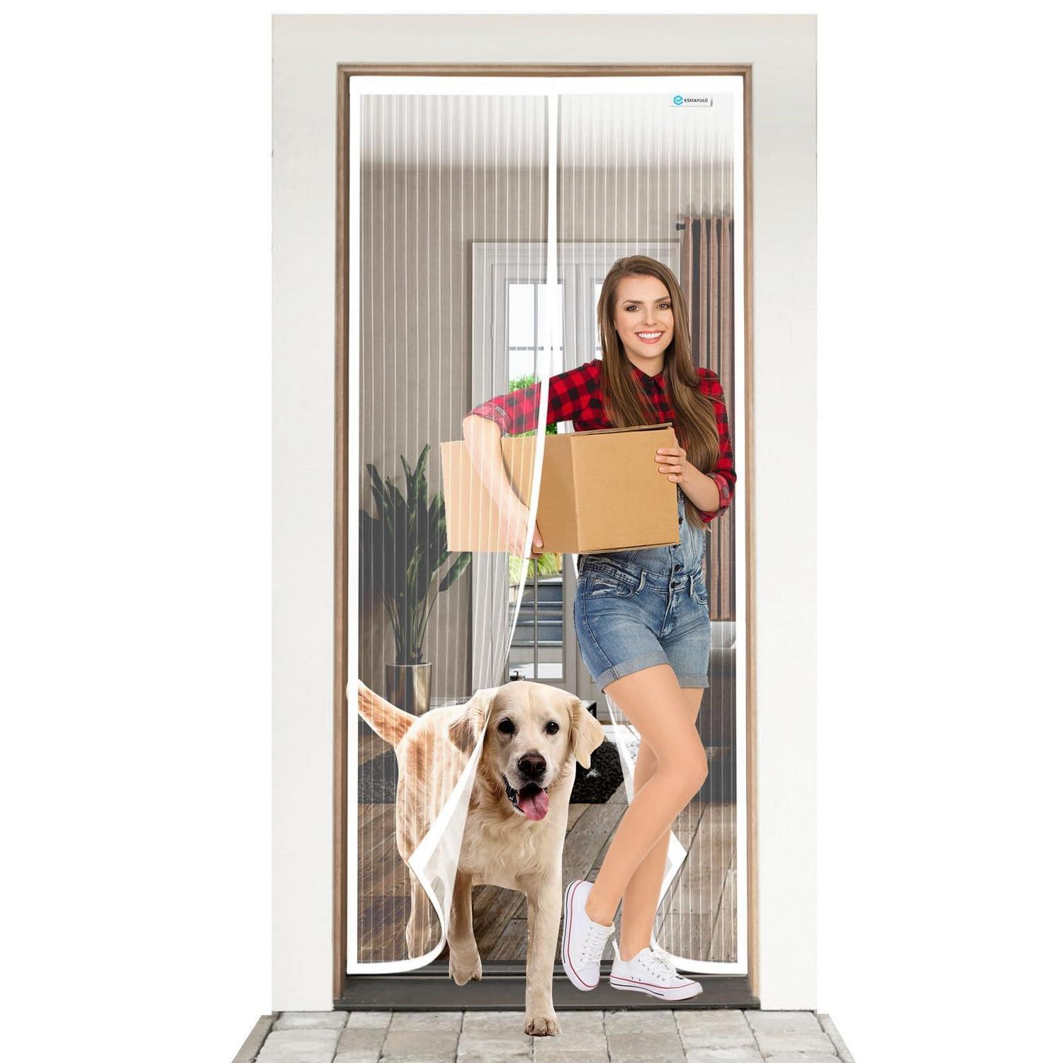 Fliegengitter Tür 110x240 Cm, Magnet Insektenschutz Für Balkon, Terrasse, Kellertür