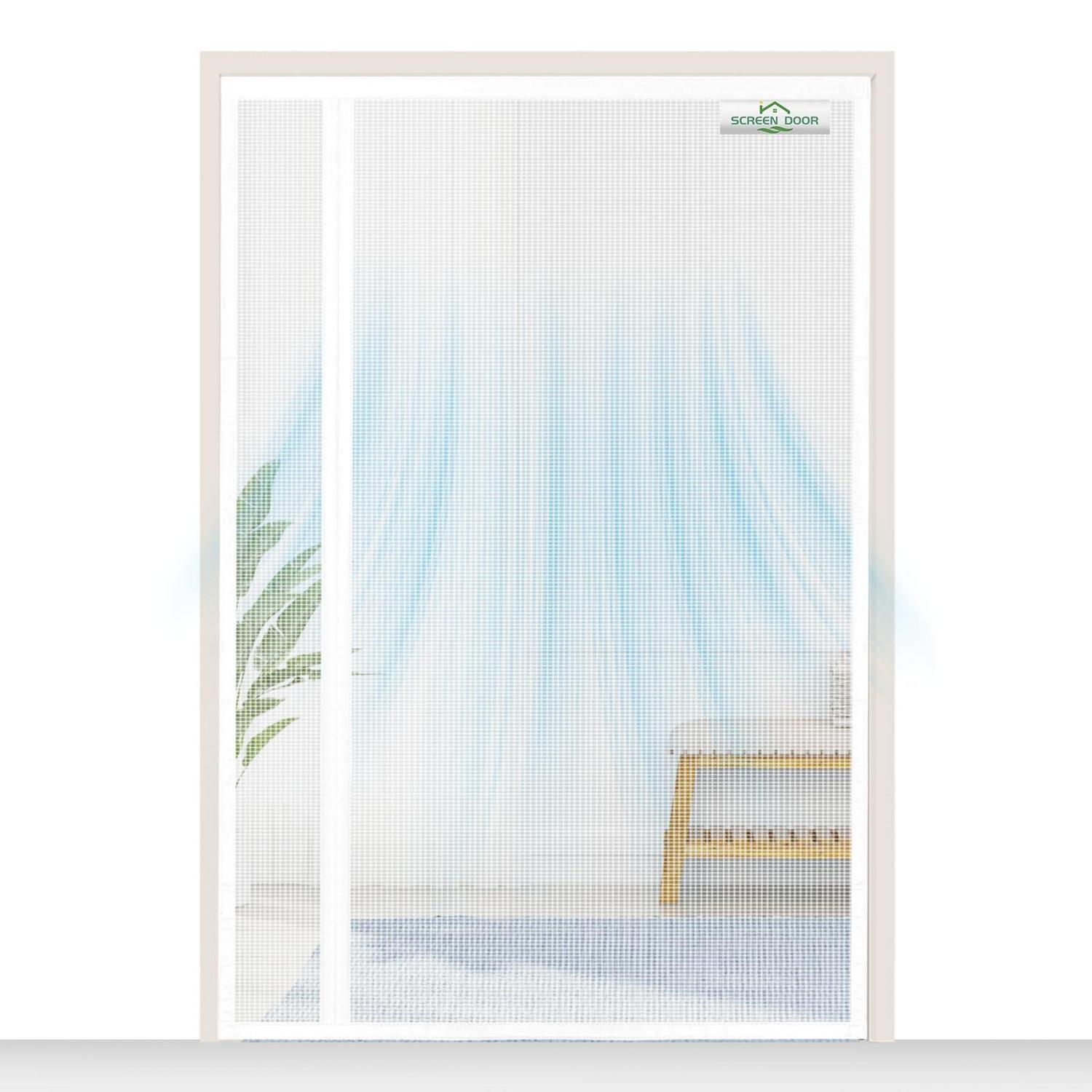 Fliegengitter Tür 120x230cm Magnetisch, Umkehrbar, Einfache Montage, Insektenschutz