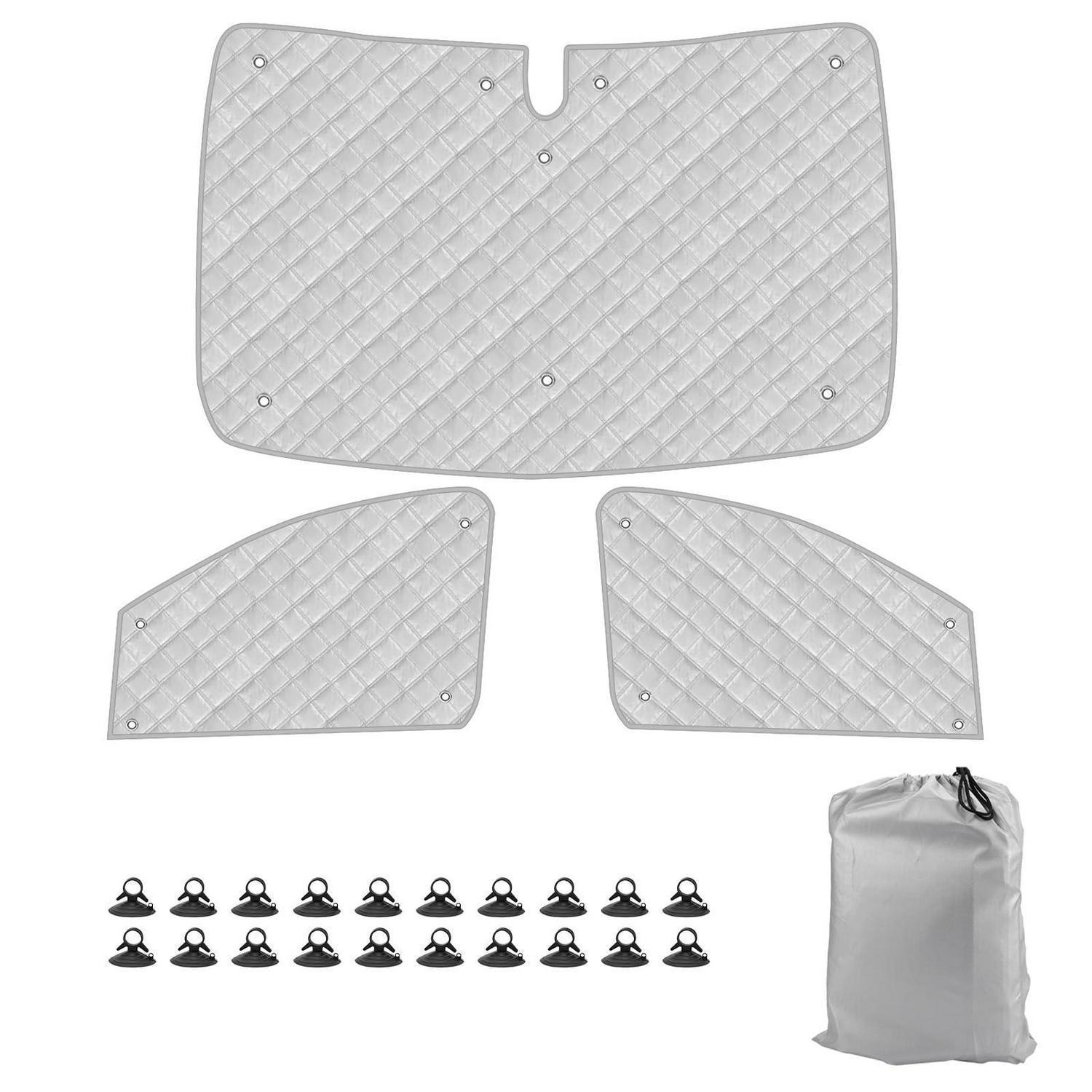 Sonnenblende 3-teilig Für Citroen Jumpy 2006-2016, Thermomatte Fahrerhaus, Sonnenschutz Mit Saugnäpfen