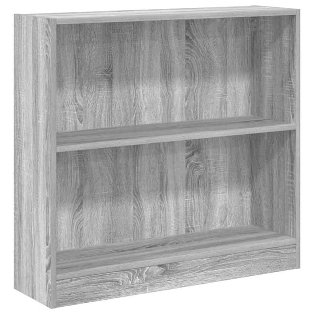 vidaXL Bücherregal Grau Sonoma 80x24x76cm Holzwerkstoff 857831