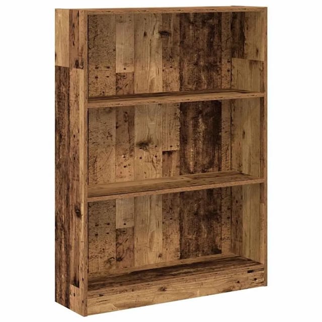 vidaXL Bücherregal Altholz-Optik 80x24x109 cm Holzwerkstoff 857842