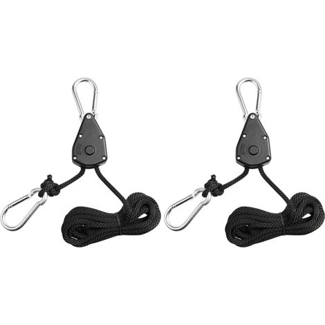 Set Mit 8 Verstellbaren Frcolor-ratschenhaken Aus Nylon, Zinklegierung Und Edelstahl, Robuste Kabel Zum Aufhängen Von Pflanzenlampen, Gartenzubehör Zum Einstellen