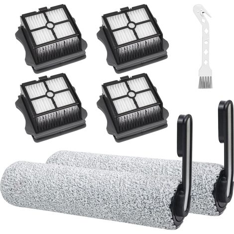 7-teiliges Ersatzteilset, Kompatibel Mit Den Staubsaugern Tineco Floor One S5 / S5 Pro / S5 Extreme: 2 Bürstenwalzen, 4 Filter Und 1 Reinigungsbürste