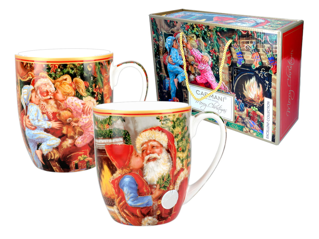 Carmani, Weihnachtstassen - Lieber Weihnachtsmann (2 Stück/set)