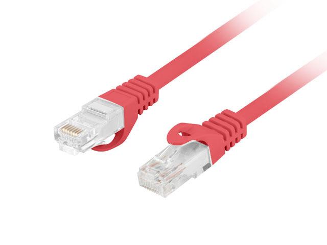 Patchkabel Lanberg Utp Kat.6 5m Lszh Cu Fluke Bestanden Rot