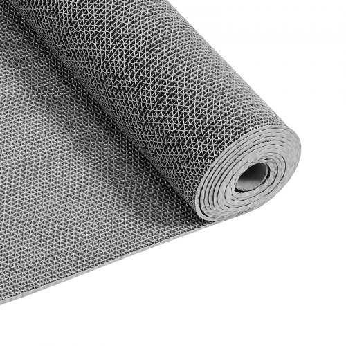 Drainagematte Pvc (0,9 M X 5 M), Rutschfeste Pvc-bodenmatte Spritzschutzmatte Für Nassbereiche, Hohlmattenrolle, Antirutschmatte Für Schwimmbäder, Terrassen, Badezimmer & Toiletten, Grau