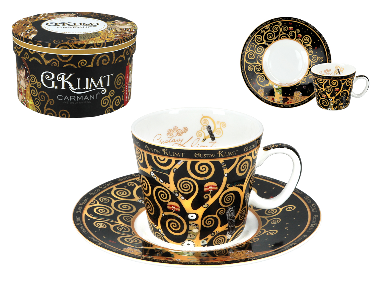Carmani, Espressotasse 90 Ml – Gustav Klimt/baum Des Lebens