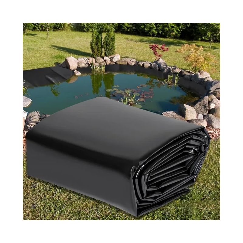 Wasserdichte Hdpe 0,2 Mm Teichfolie – Faltbar, Schwarze Beschichtung – Schutzlösung Für Gartenteiche Und Aquakultur (1 X 1 M)
