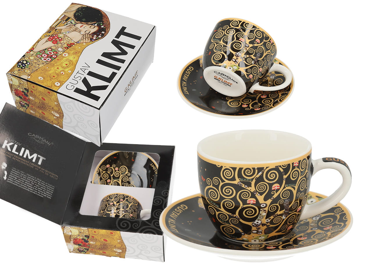 Carmani, Espressotasse Mit Untertasse – Gustav Klimt/baum Des Lebens