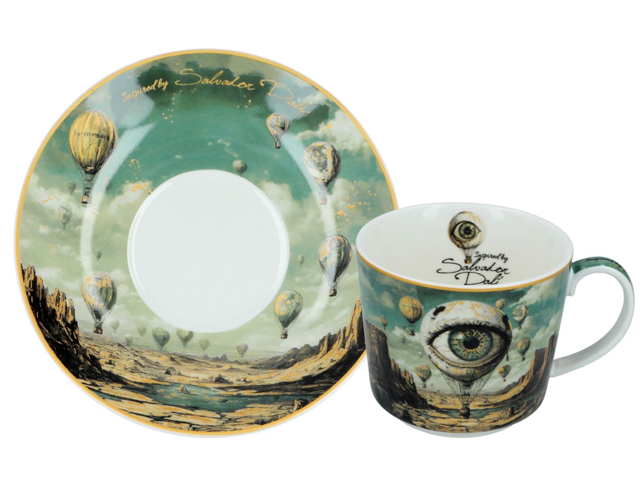 Carmani, Tasse Und Untertasse 230 Ml, Inspiriert Von Salvador Dalí