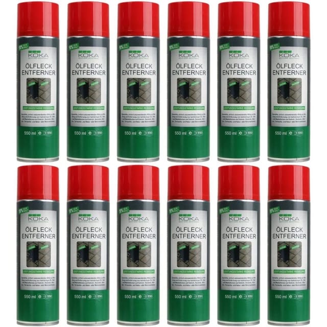 KOKA 12x Ölfleck Entferner Spray je 550ml