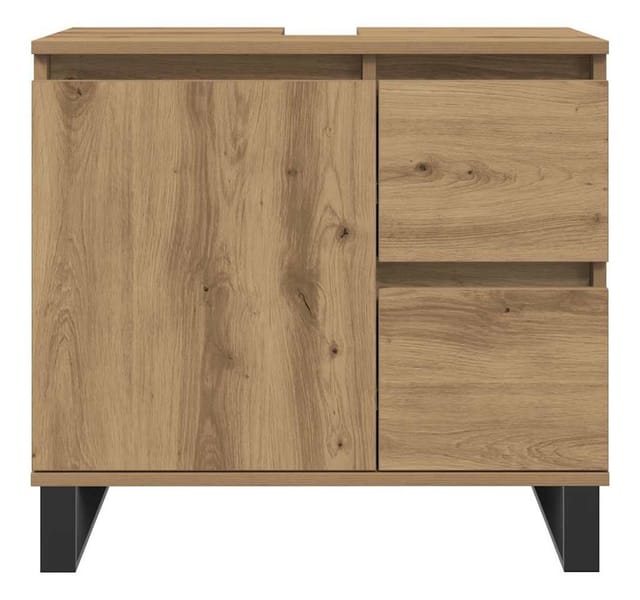 vidaXL Waschbeckenunterschrank Artisan-Eiche 65x33x60 cm Holzwerkstoff 857230