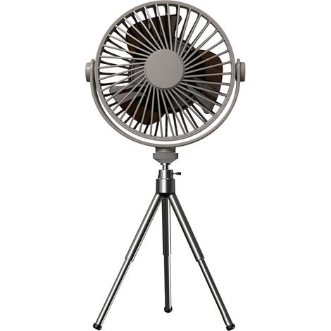 Standventilator – 2000-mah-akku – Höhenverstellbar – 360°-drehung – 4 Geschwindigkeitsstufen – Für Schlafzimmer, Büro, Wohnzimmer, Garten – 1 Stück