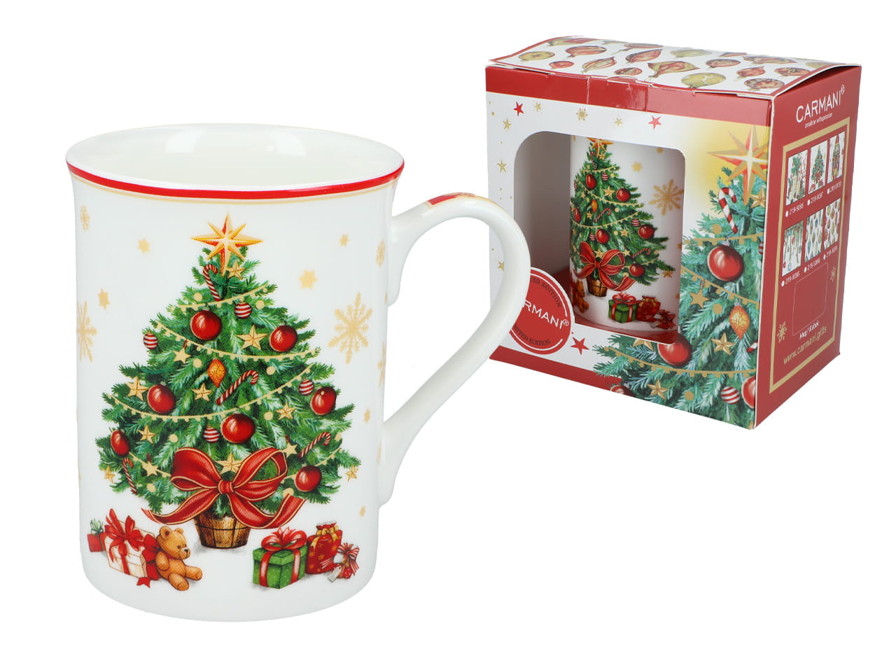 Carmani, Weihnachtstasse 360 Ml, Klassisch – Frohe Weihnachten/weihnachtsbaum