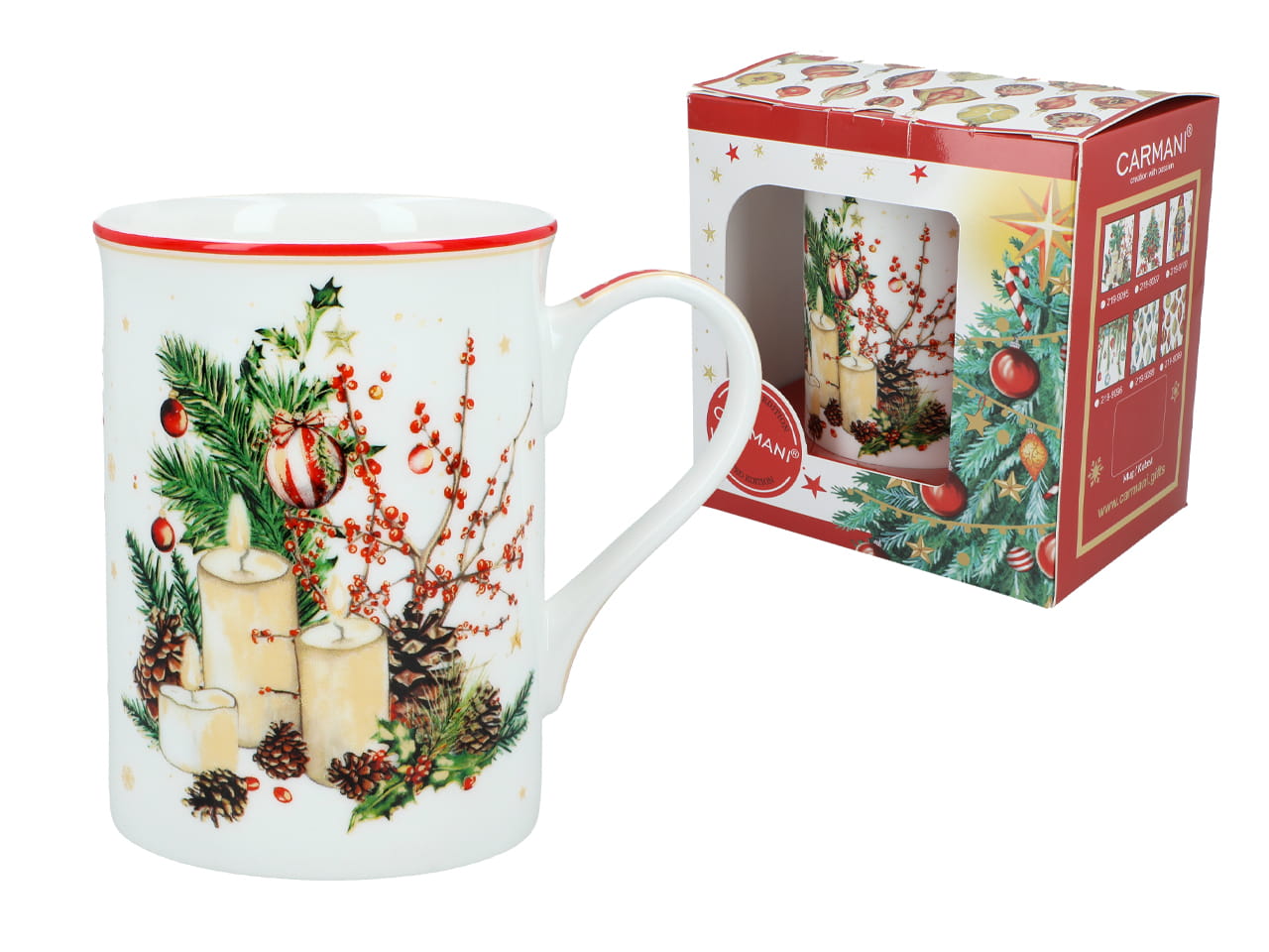 Carmani, Weihnachtstasse 360 Ml, Klassisch – Frohe Weihnachten/weihnachtsdekoration