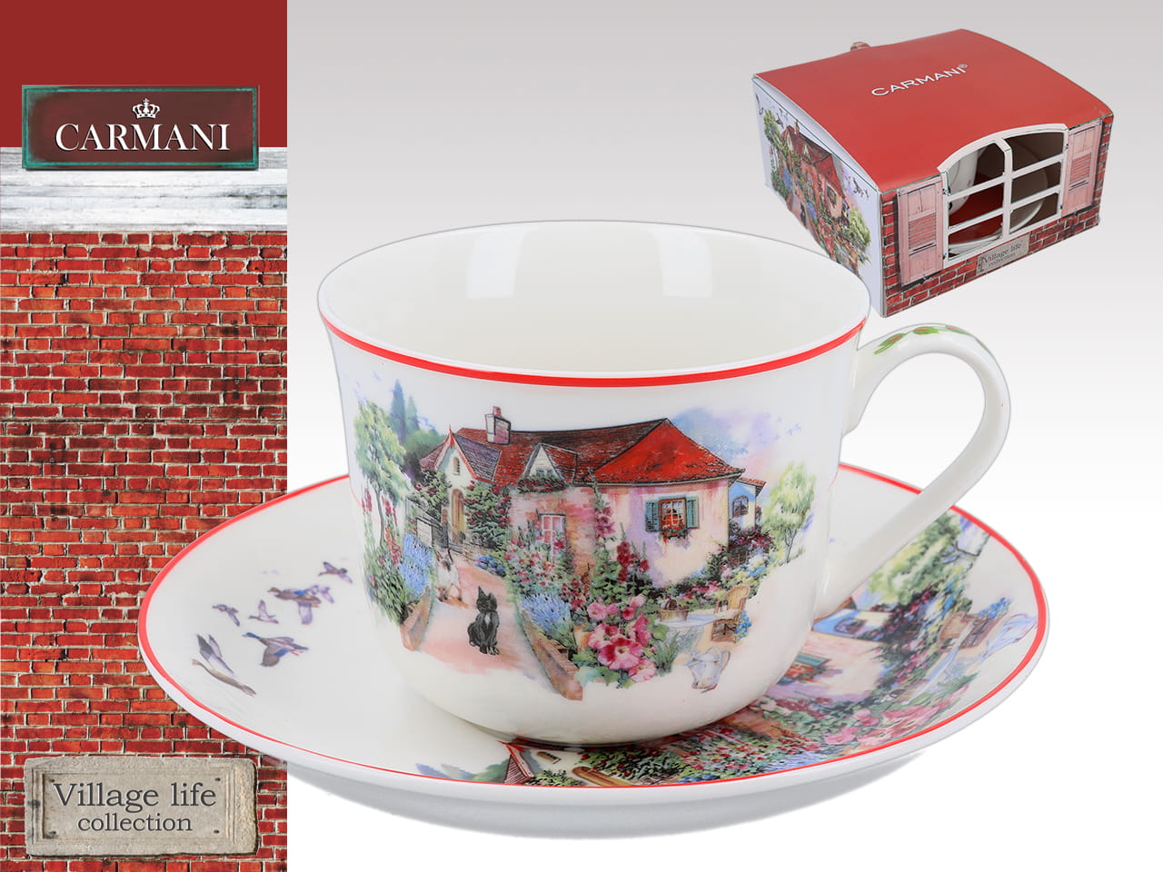 Carmani, Tasse Und Untertasse – Red Manor House/country Life