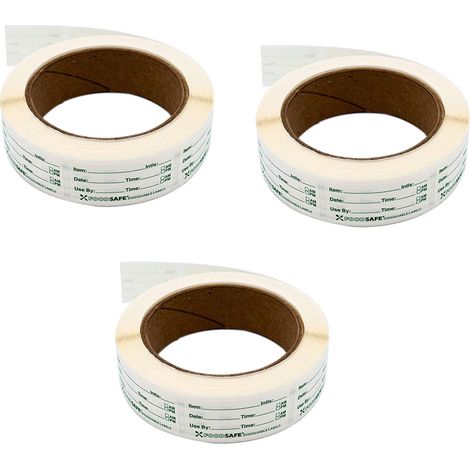 Lebensmitteletiketten – 2,5 X 5 Cm – Wiederverwendbare Klebeetiketten – Für Küchen-, Kühlschrank- Und Gefrierbehälter – 250 Stück
