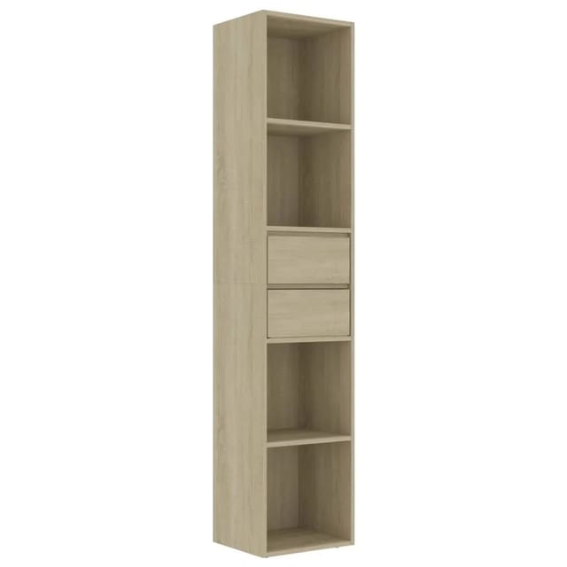 vidaXL Bücherregal Sonoma-Eiche 36x30x171 cm Holzwerkstoff 802870