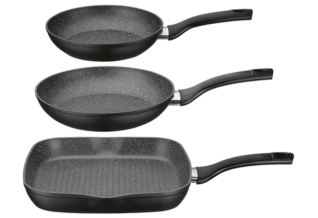 GSW Pfannen Set Gourmet Granit 3 Teilig