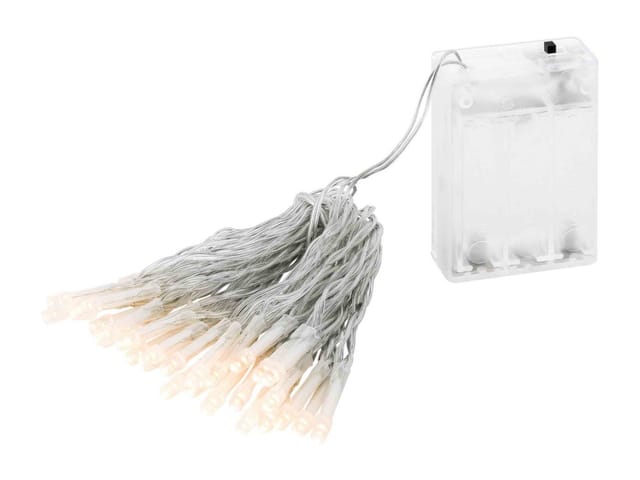 Lex 30er LED Lichterkette Batteriekette Weihnachten Beleuchtung Deko Warmweiß