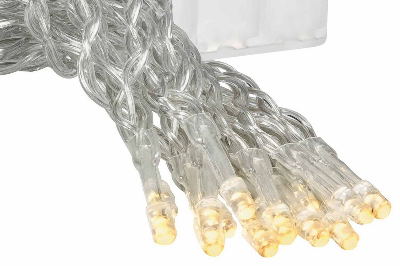 Lex 20er LED Lichterkette Batteriekette Weihnachten Beleuchtung Warmweiß Deko Bild 2