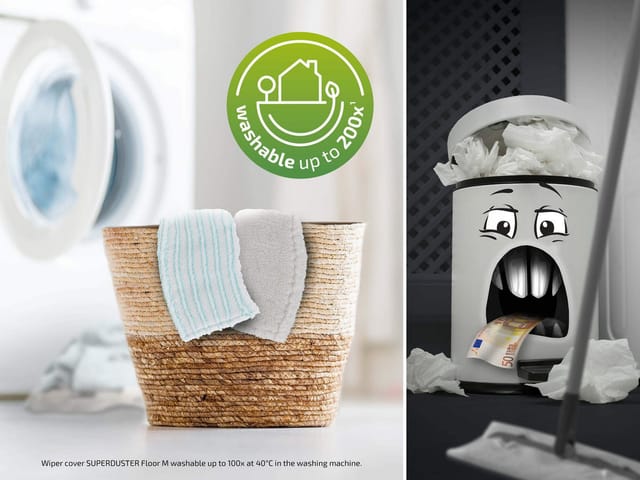Leifheit Clean-Set Twist M Ergo MicroDuo und Superduster M Türkis 5-teilig