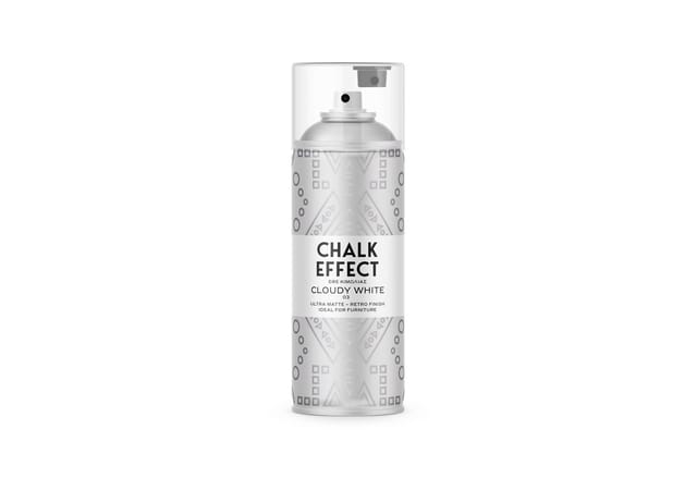 COSMOS LAC Kreidefarbe Spray Chalk Effect Hochwertige Chalky Kreidesprühfarbe Farbspray Spray Paint Farbe Wolkenweiß