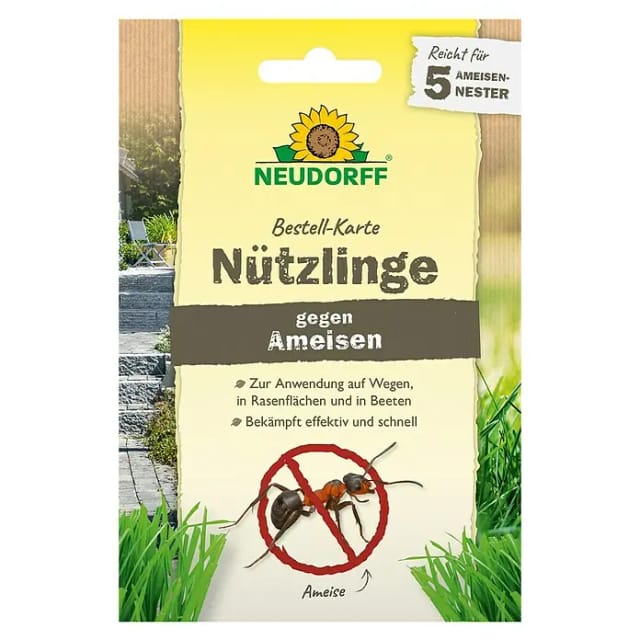 Neudorff Bestell-Karte Nützlinge Gegen Ameisen für 5 Ameisennester