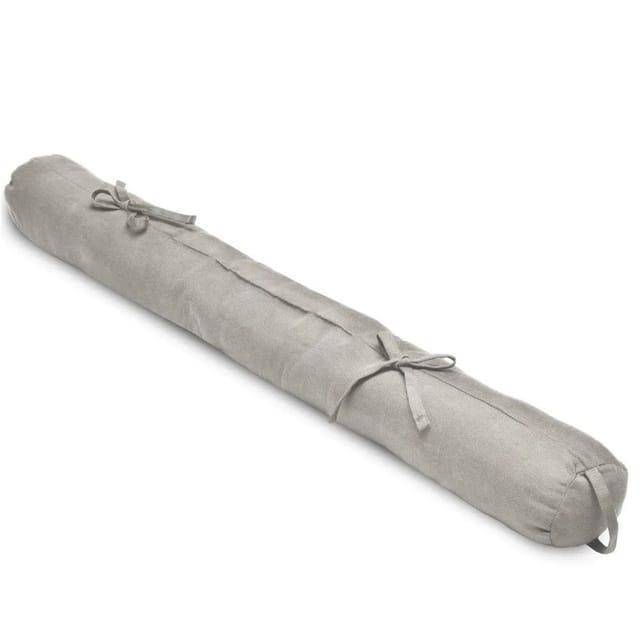 Beautissu Viento Zugluftstopper 10x120cm Hellgrau