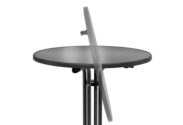 Beautissu Bistroni Bistrotisch Ø70xH70cm Schwarz