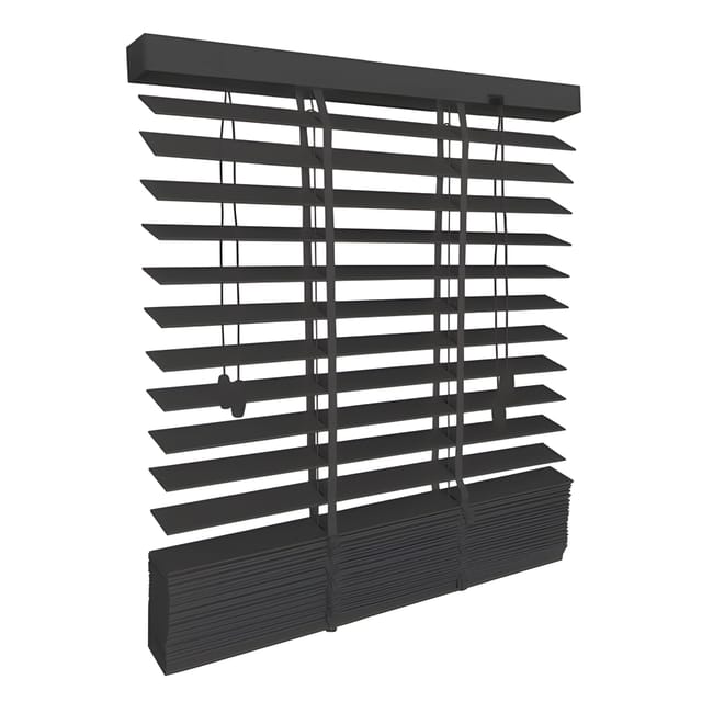 Sol Royal SolDecor BE5 Holzjalousie B90xH250cm Schwarz