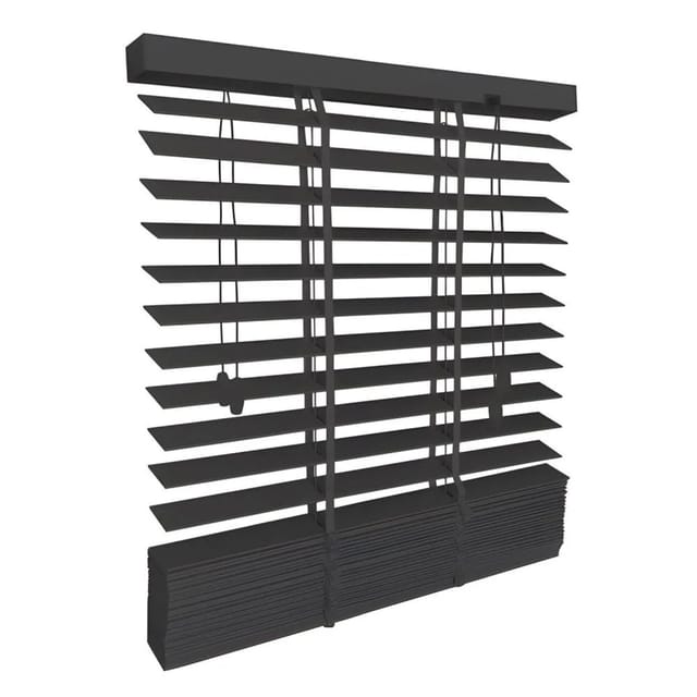 Sol Royal SolDecor BE5 Holzjalousie B130xH250cm Schwarz