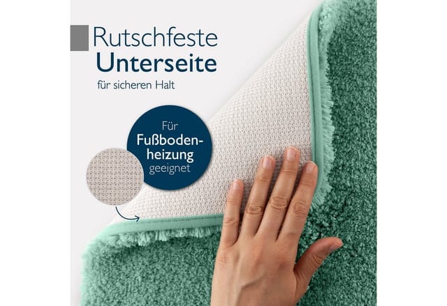 Beautissu BeauMare FL Vorleger Matte 50x60cm Mintgrün