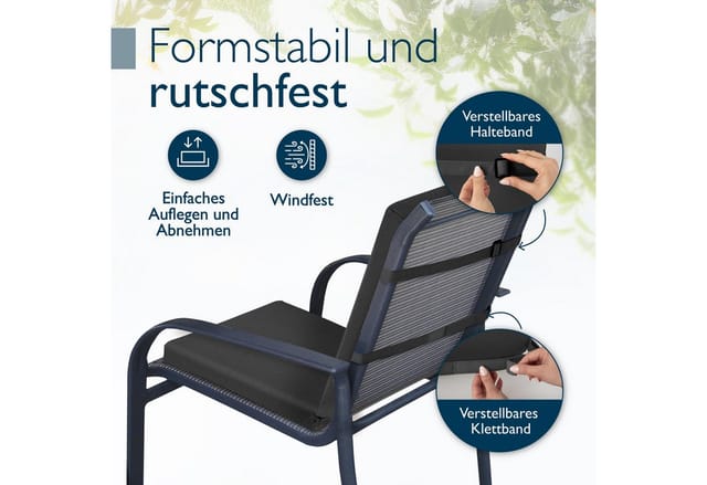 Beautissu QD-NL Niederlehner 105x48x5,5cm Anthrazit