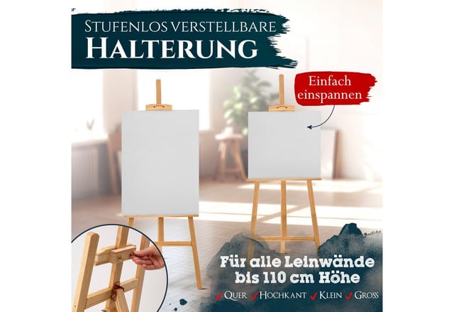 Artina Tessin Staffelei Kiefer FSC 150cm