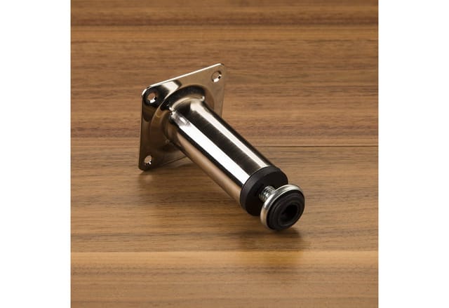 SOTECH Möbelfuß 100 mm mit Höhenverstellung Bis 10 mm Edelstahloptik
