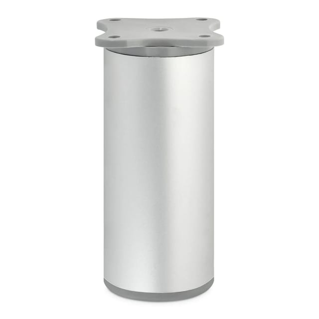 SOTECH Möbelfuß DAP Ø40 mm Höhe 100 mm Silberoptik Eloxiert Höhenverstellbar