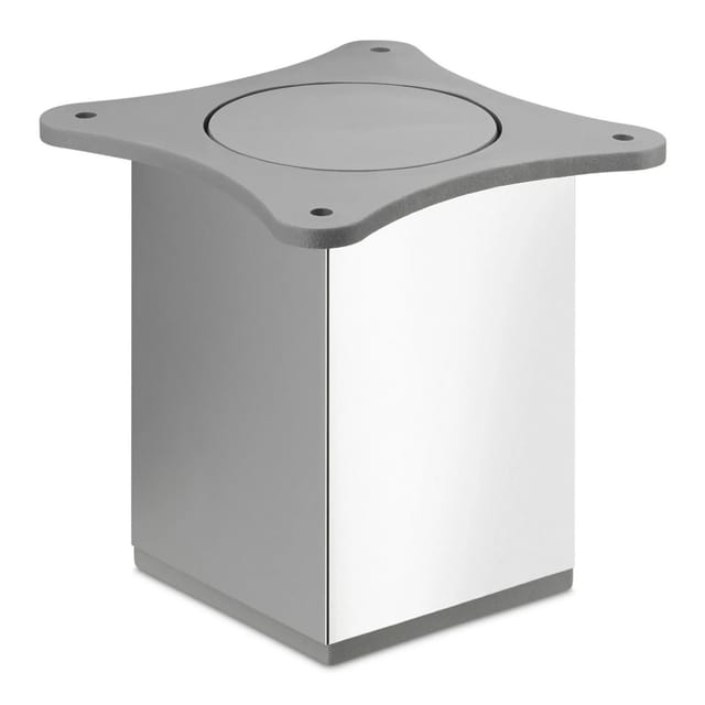 SOTECH Möbelfuß QUEBEC II 65 x 65 mm Höhe 100 mm Chrom Poliert