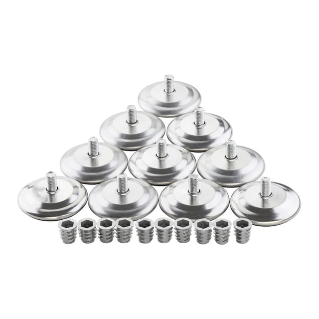 SOTECH 10er Set Verstellfüße MOBILIA Ø50 mm M8x15 inkl. Einschraubmuffen