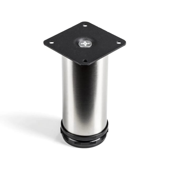 SOTECH Möbelfuß JIM Echt Edelstahl Gebürstet Ø50 mm Höhe 120 mm