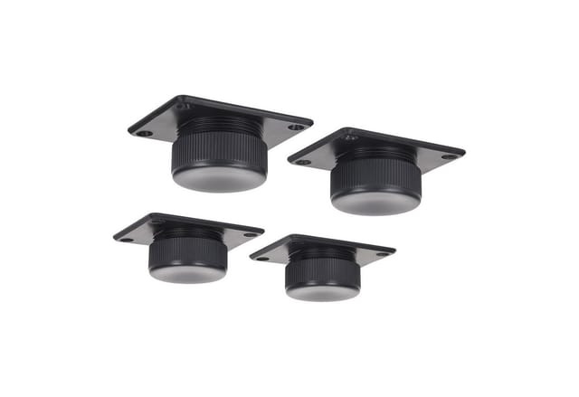 SOTECH 4er SET Möbelfüße GOLF II Verstellbar Schwarz