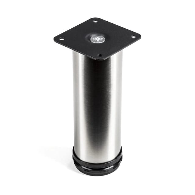 SOTECH 4er Set Möbelfuß JIMMY Ø50 mm Höhe 150 mm Edelstahl Gebürstet
