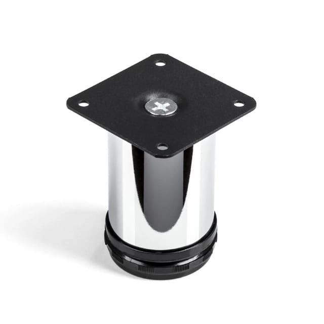 SOTECH 4er Set Möbelfuß JIMMY Ø50 mm Höhe 80 mm Chrom Poliert